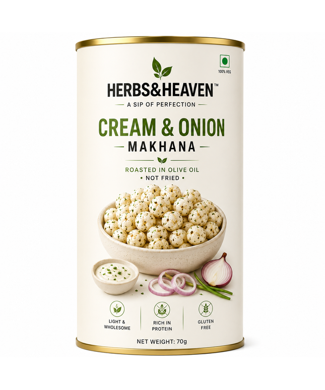 HERBS&amp;HEAVEN™ Cream &amp; Onion Makhana